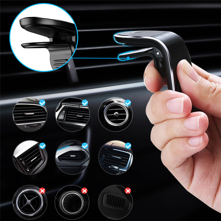 Car Magnet Magnetic Air Vent Mount Holder Magnetic Car Phone Holder Stand 360 Metal Car Air Vent Magnet Stand in Car GPS Mount Holder