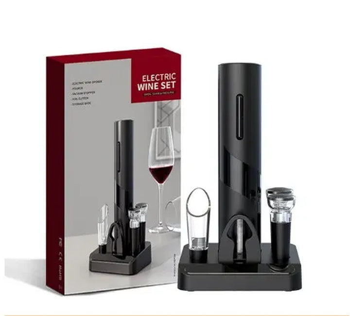 1Pc Black Electric Wine Opener Automatic Corkscrew for Creative Wine Bottle Opener with USB Charging Suit for Home