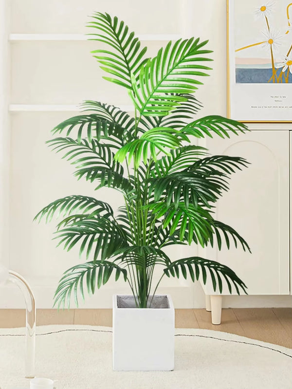 1Pc Large Artificial Palm Plants Leaves Faux Fake Tropical Large Palm Tree Imitation Leaf Home Floor Decoration 70-120Cm