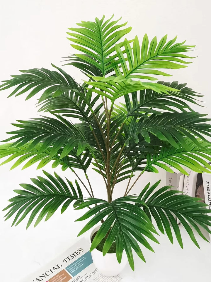 1Pc Large Artificial Palm Plants Leaves Faux Fake Tropical Large Palm Tree Imitation Leaf Home Floor Decoration 70-120Cm