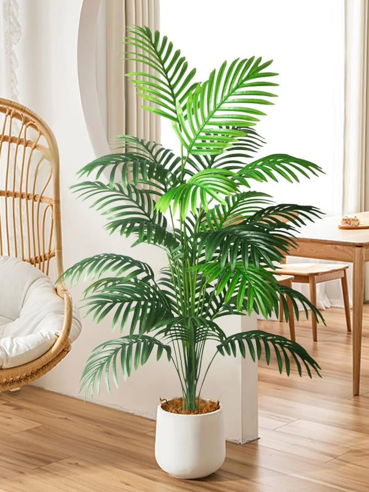 1Pc Large Artificial Palm Plants Leaves Faux Fake Tropical Large Palm Tree Imitation Leaf Home Floor Decoration 70-120Cm