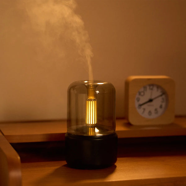 Portable Mini Aroma Diffuser- Air Humidifier Essential Oil. Cold Mist Maker Sprayer for Home.