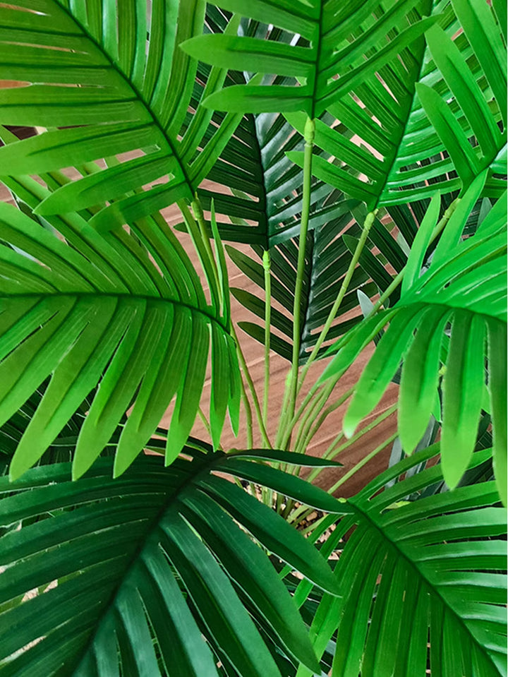 1Pc Large Artificial Palm Plants Leaves Faux Fake Tropical Large Palm Tree Imitation Leaf Home Floor Decoration 70-120Cm